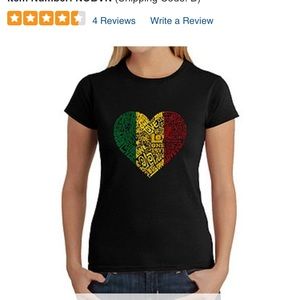 “One Love” Black T-Shirt (Size: XL)